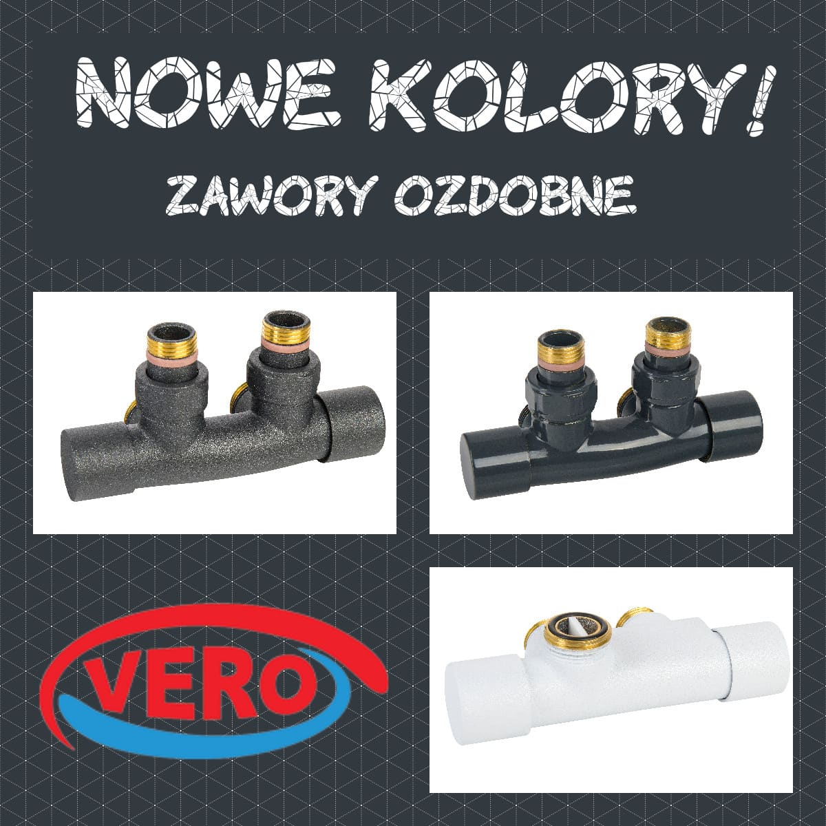 Nowe kolory zaworów ozdobnych