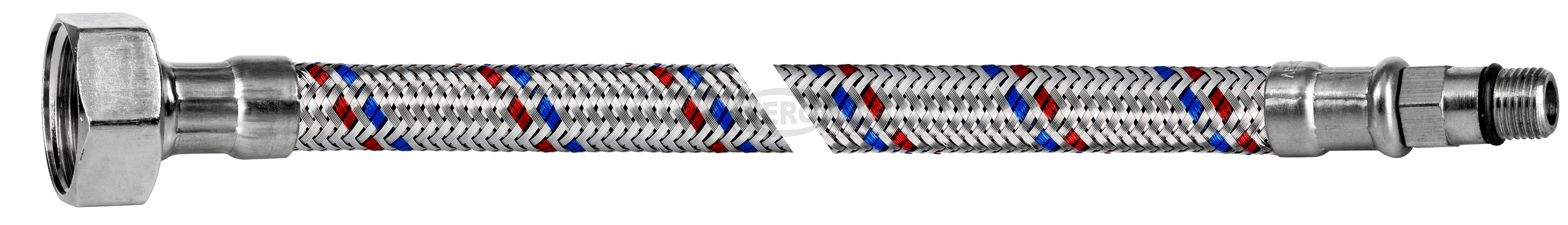 Przyłącze elastyczne INOX 1/2" GW - KOŃCÓWKA M12