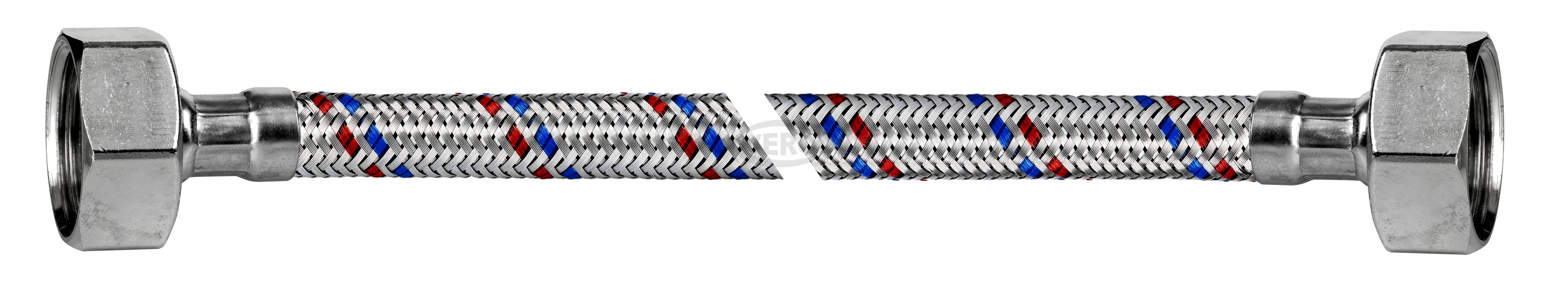 Przyłącze elastyczne w oplocie stalowym INOX 3/4" GW - 3/4" GW